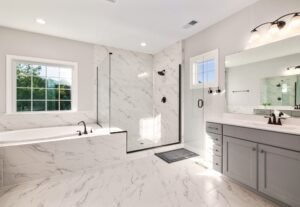 Luxury Bathroom Installation Services by A2Z Construction UK.